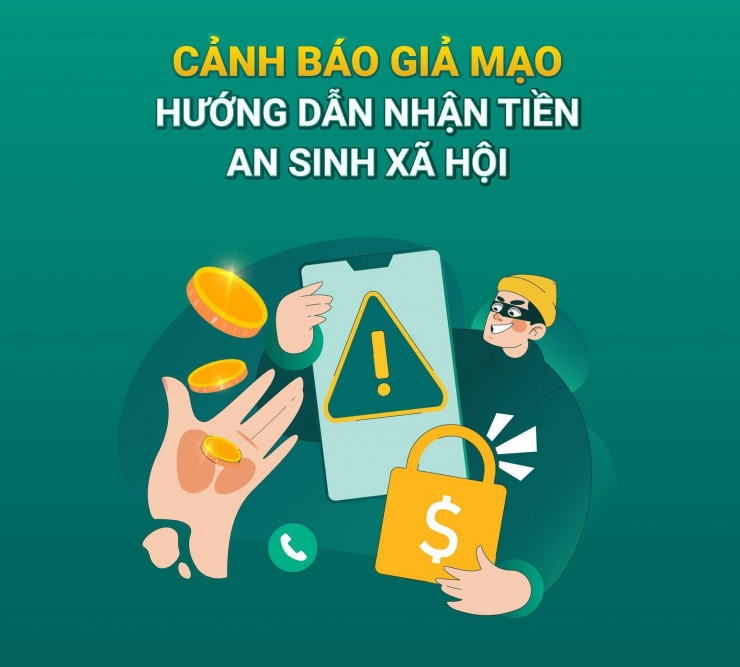 Cảnh báo của BIDV về tình trạng giả mạo hướng dẫn nhận an sinh xã hội.