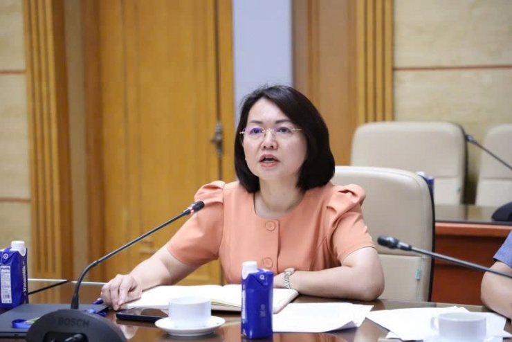 Bà Trần Việt Nga trong một hội nghị trực tuyến vào tháng 5/2025. Ảnh: VFA