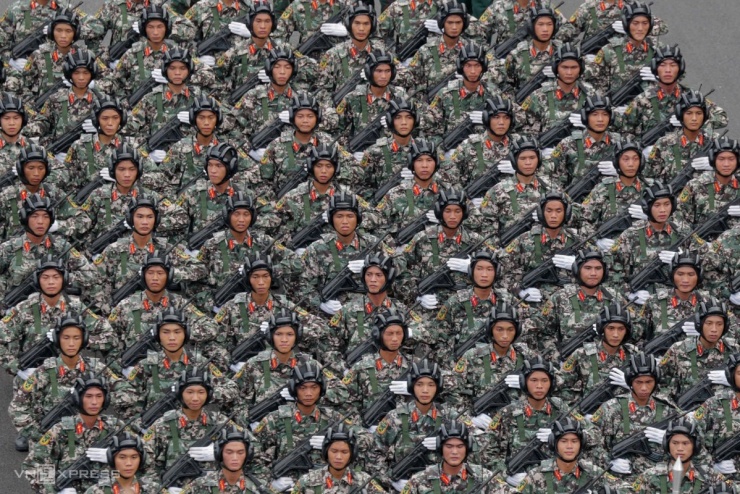 Hai giờ tổng duyệt diễu binh ở Ba Đình - 7