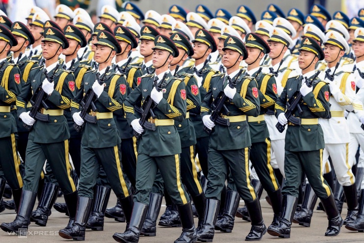 Hai giờ tổng duyệt diễu binh ở Ba Đình - 9