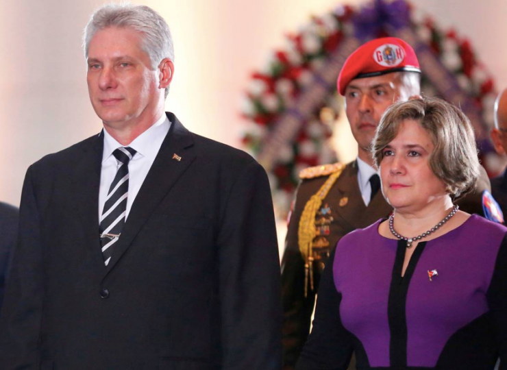 Bí thư thứ nhất, Chủ tịch nước Cuba Miguel Díaz-Canel Bermúdez và Phu nhân.