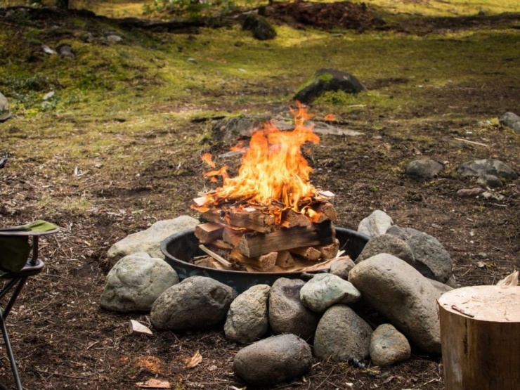 Trải nghiệm camping tại Thung Nai. Ảnh MIA
