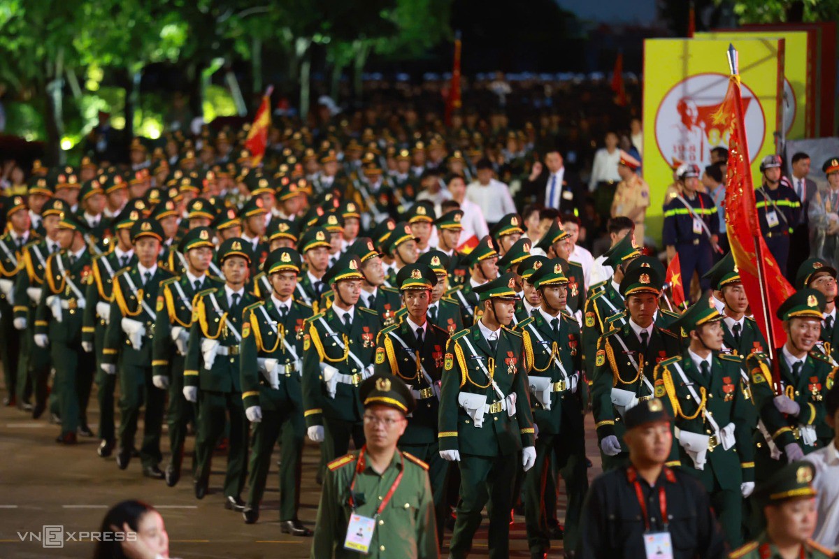 Khối Sĩ quan Bộ đội biên phòng. Ảnh: Đức Đồng