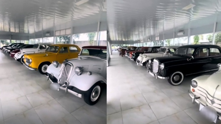 Ông "bầu" Đoan có thú chơi xe cổ giá trị hàng tỷ đồng. Ảnh: MK