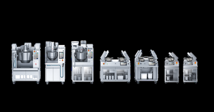 Mô hình Robot nấu ăn tự động của Dương Kiến Thành gây chú ý khi nhanh chóng thu hút vốn từ các "ông lớn" mảng công nghệ, thương mại điện tử. Ảnh: Sina