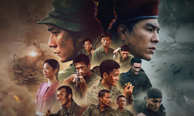 Poster phim "Mưa đỏ". Ảnh: Đoàn phim cung cấp
