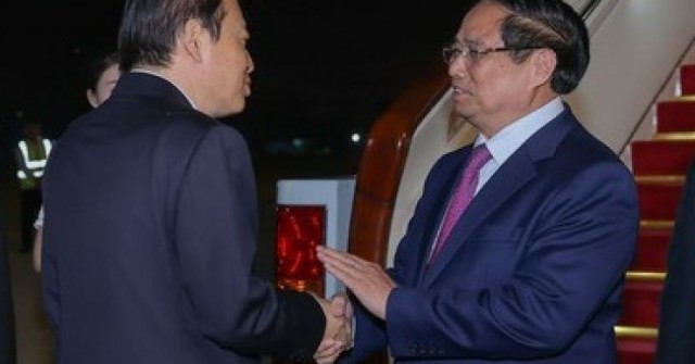 Thủ tướng Phạm Minh Chính tới Thiên Tân, bắt đầ...