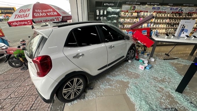 Hiện trường vụ tai nạn. Ảnh: Phước Tuấn