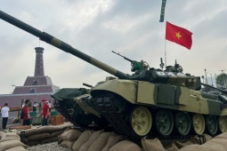 Cận cảnh xe tăng T-90S hiện đại nhất của Binh chủng Tăng thiết giáp