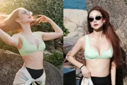 Minh Hằng "đốt mắt" với bikini, khoe body "đẹp ná thở" trong resort tiền tỷ
