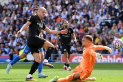 Kết quả bóng đá Brighton - Man City: Ngược dòng khó tin, Haaland cán mốc 100 trận (Ngoại hạng Anh)