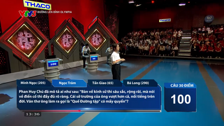 Nam sinh Khánh Hòa bỏ xa các đối thủ, giành vòng nguyệt quế Tuần Olympia 25 - 6