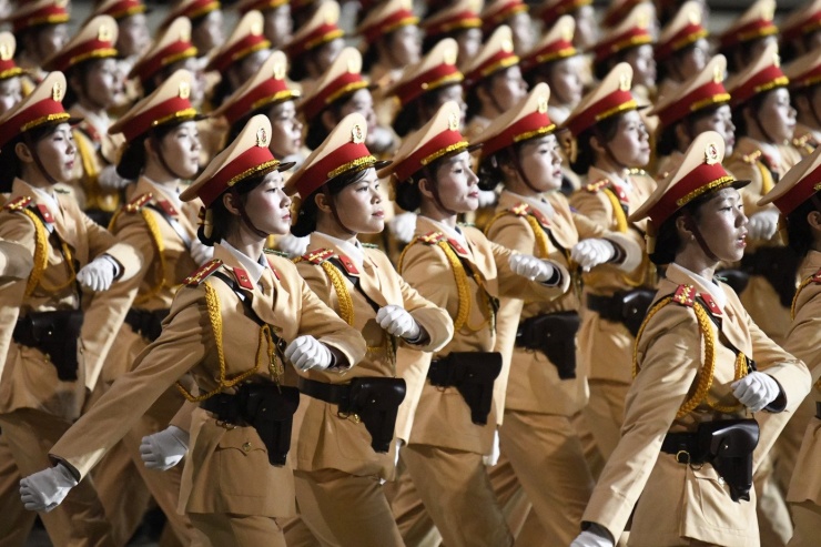 Đài Truyền hình Việt Nam thực hiện chương trình truyền hình trực tiếp từ 6h đến 9h15 sáng 2/9 trên kênh VTV1. Ảnh: Trọng Tài.