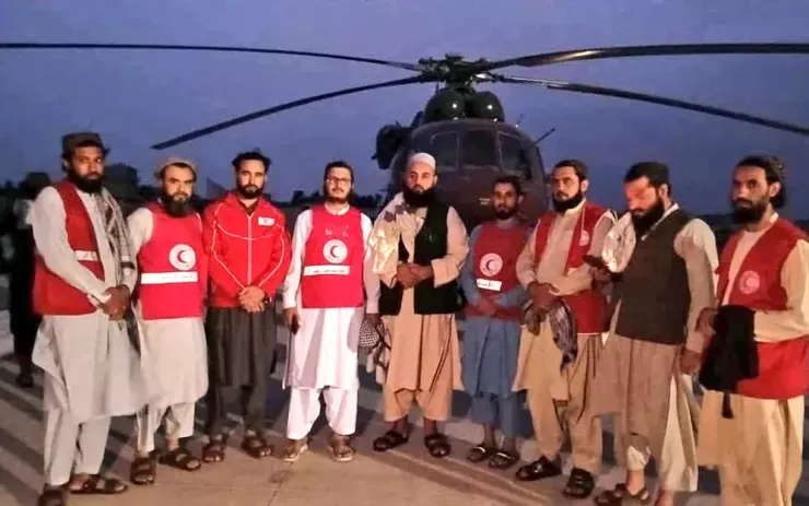 Hội Trăng lưỡi liềm đỏ Afghanistan (ARCS) cho biết các đội y tế của họ đang khẩn cấp hỗ trợ những khu vực bị ảnh hưởng trong trận động đất ở Afghanistan. Ảnh: X