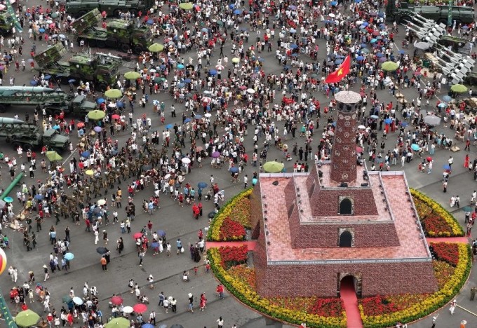 Riêng trong ngày thứ ba 31/8, Triển lãm quốc gia 80 năm ghi nhận 650.000 khách tham quan. Ảnh: VEC