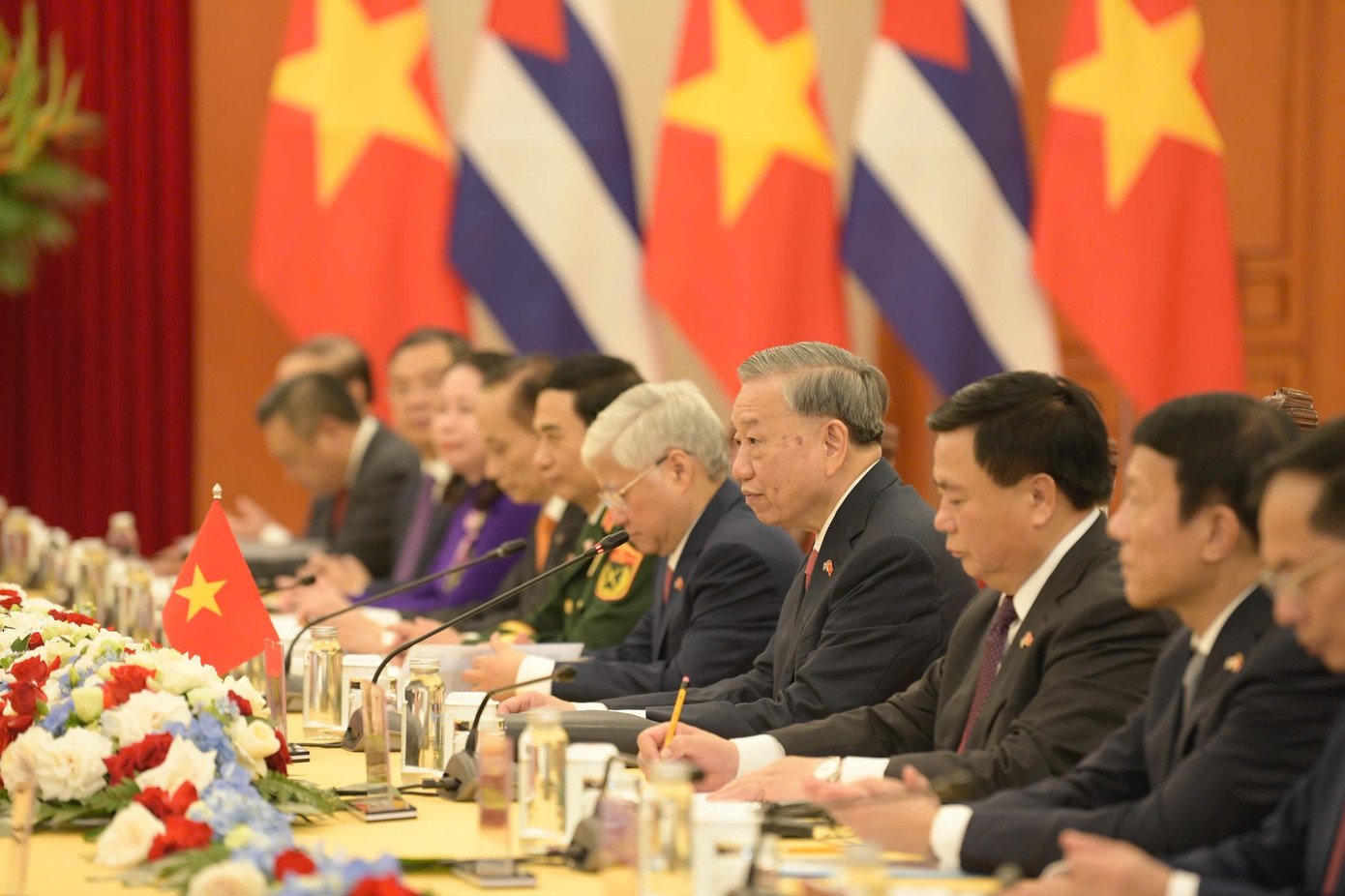 Hình ảnh cuộc hội đàm. Ảnh: Như Ý.