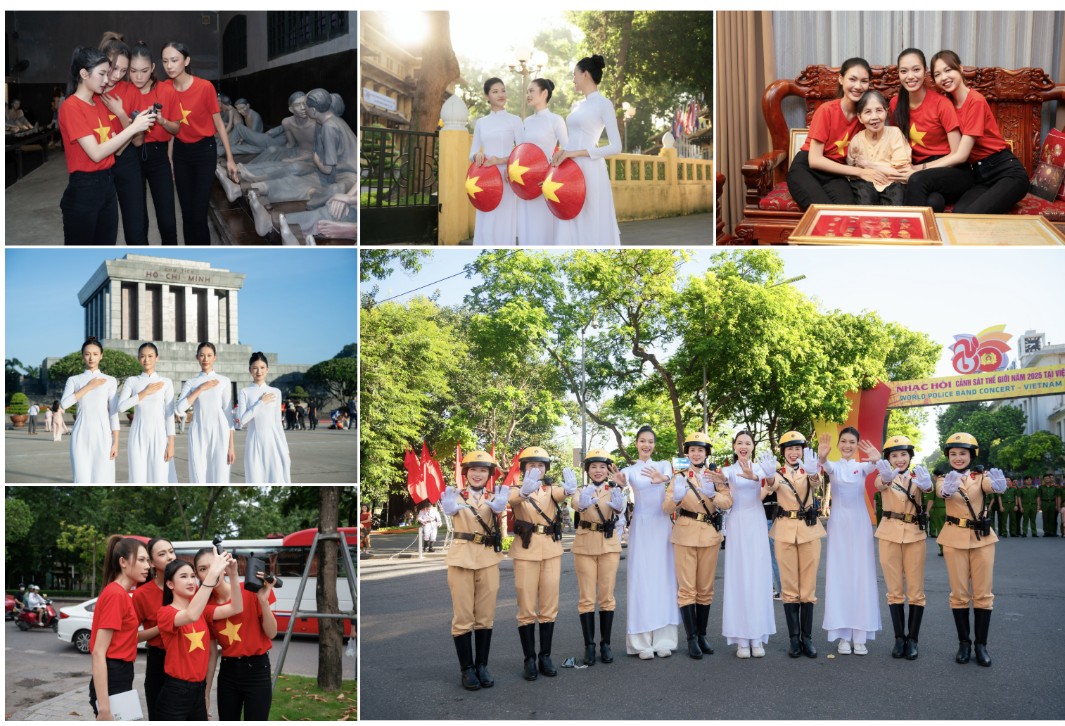 Top 10 thí sinh thực hiện thử thách tại Hà Nội.
