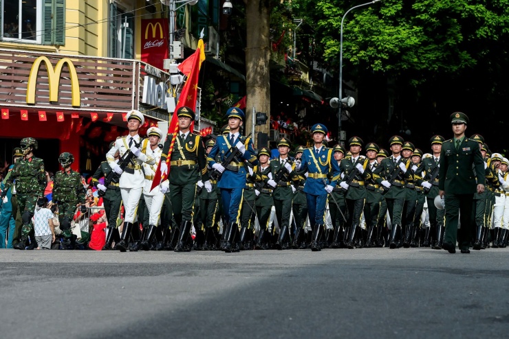 Khối diễu binh của Quân đội Trung Quốc. Ảnh: Trọng Tùng