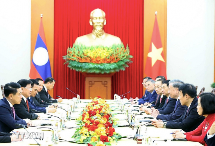 Toàn cảnh cuộc hội kiến. Ảnh: TTXVN