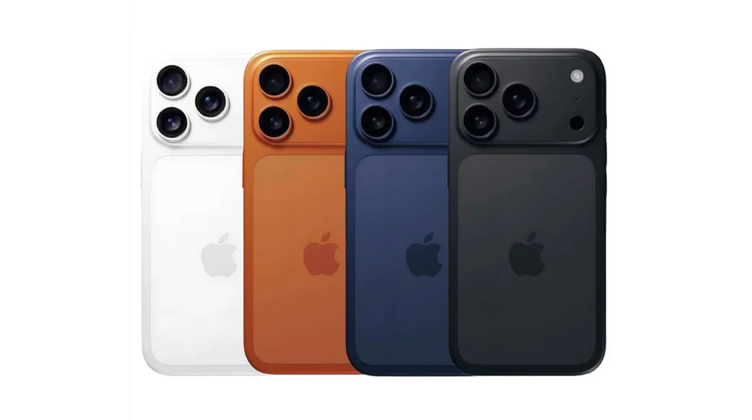 Các màu sắc dự kiến của dòng iPhone 17 Pro.