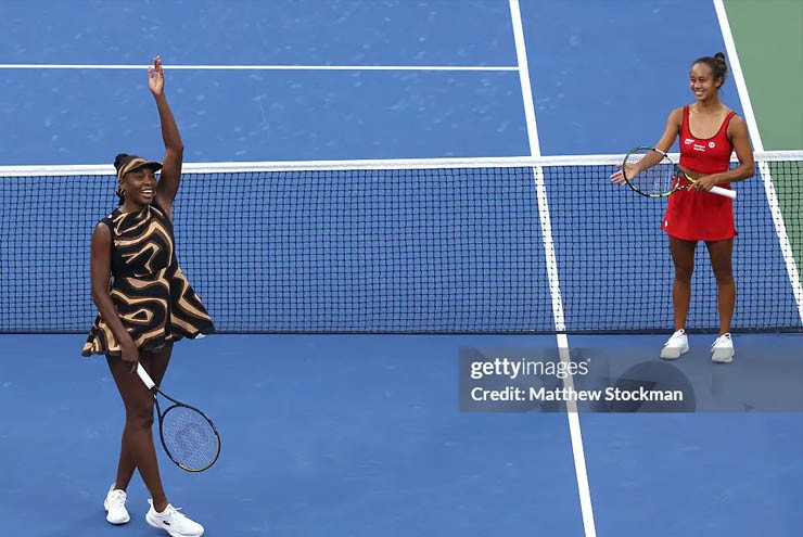 Niềm vui của Venus Williams và&nbsp;Fernandez