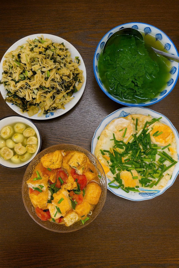 Thực đơn mùa thu thanh đạm giúp no lâu.