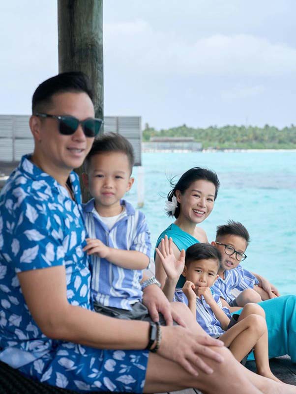 Hồ Hạnh Nhi khoe ảnh cùng chồng con đi nghỉ dưỡng ở Maldives hồi tháng 7. ẢNH: INSTAGRAM NV.
