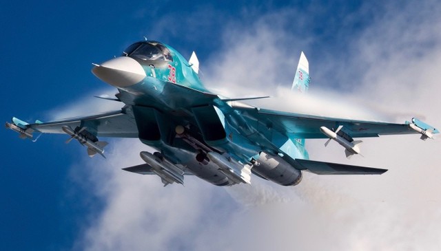 Tiêm kích ném bom Su-34. (Nguồn: MW) Tiêm kích ném bom Su-34. (Nguồn: MW)