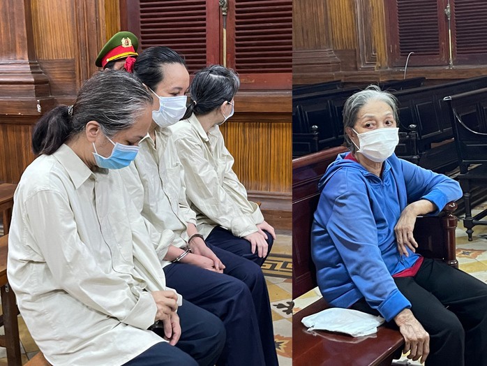 Các bị cáo tại toà