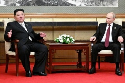 Điều ông Putin nói với ông Kim trong cuộc gặp riêng sau lễ duyệt binh ở Trung Quốc