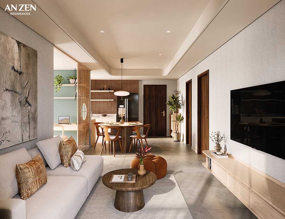 Hình ảnh căn hộ mẫu tại dự án An Zen Residences.