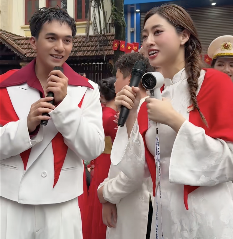 Clip nam chính &#39;Mưa đỏ&#39; nhìn Lương Thùy Linh tình tứ, gây sốt mạng xã hội - 1