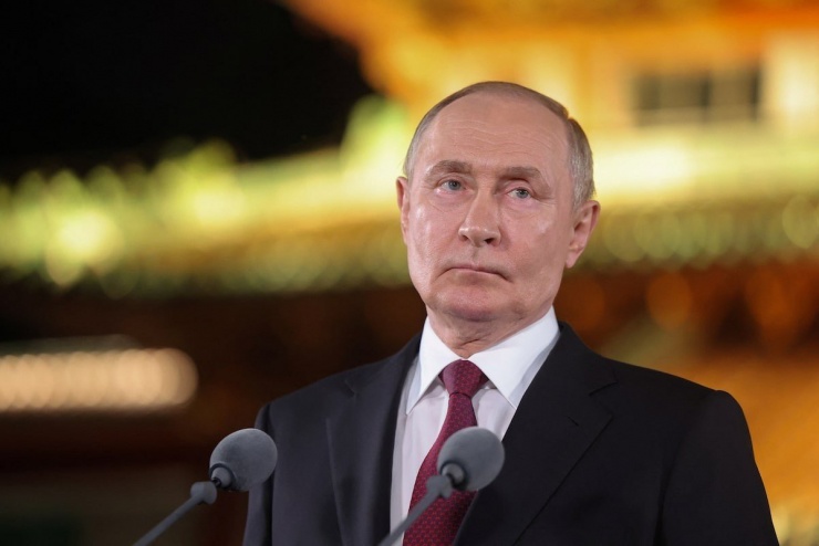 Tổng thống Nga Vladimir Putin tại cuộc họp báo ngày 3/9. (Ảnh: Reuters)