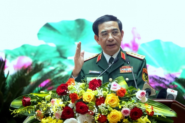 Đại tướng Phan Văn Giang - Ủy viên Bộ Chính trị, Phó Bí thư Quân ủy Trung ương, Bộ trưởng Bộ Quốc phòng. Ảnh: Nguyễn Minh