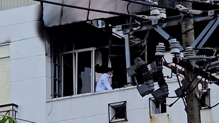 Đám cháy chỉ gây thiệt hại về tài sản, không khiến ai bị thương. Ảnh: HT