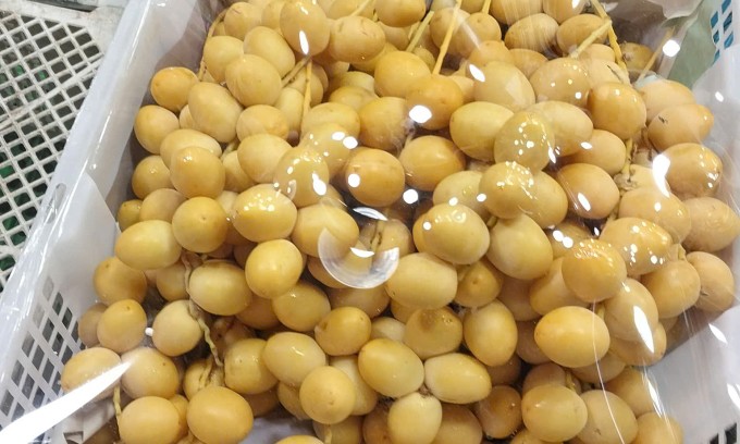 Chà là tươi được bán tại chợ đầu mối nông sản Thủ Đức. Ảnh: Linh Đan