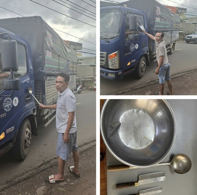 Các đối tượng bị tạm giữ cùng tang vật