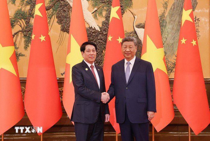 Chủ tịch nước Lương Cường hội đàm với Tổng Bí thư, Chủ tịch Trung Quốc Tập Cận Bình - 3