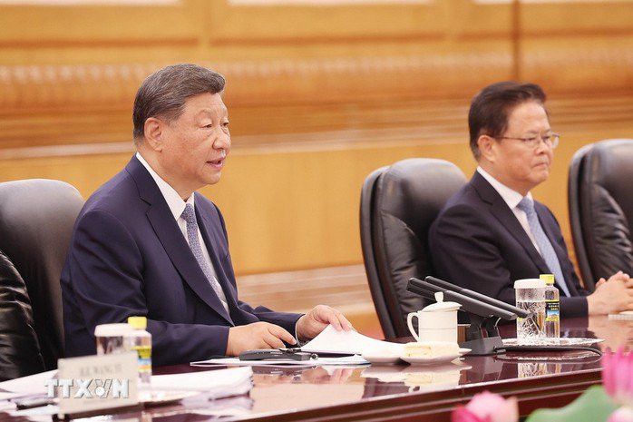Chủ tịch nước Lương Cường hội đàm với Tổng Bí thư, Chủ tịch Trung Quốc Tập Cận Bình - 8