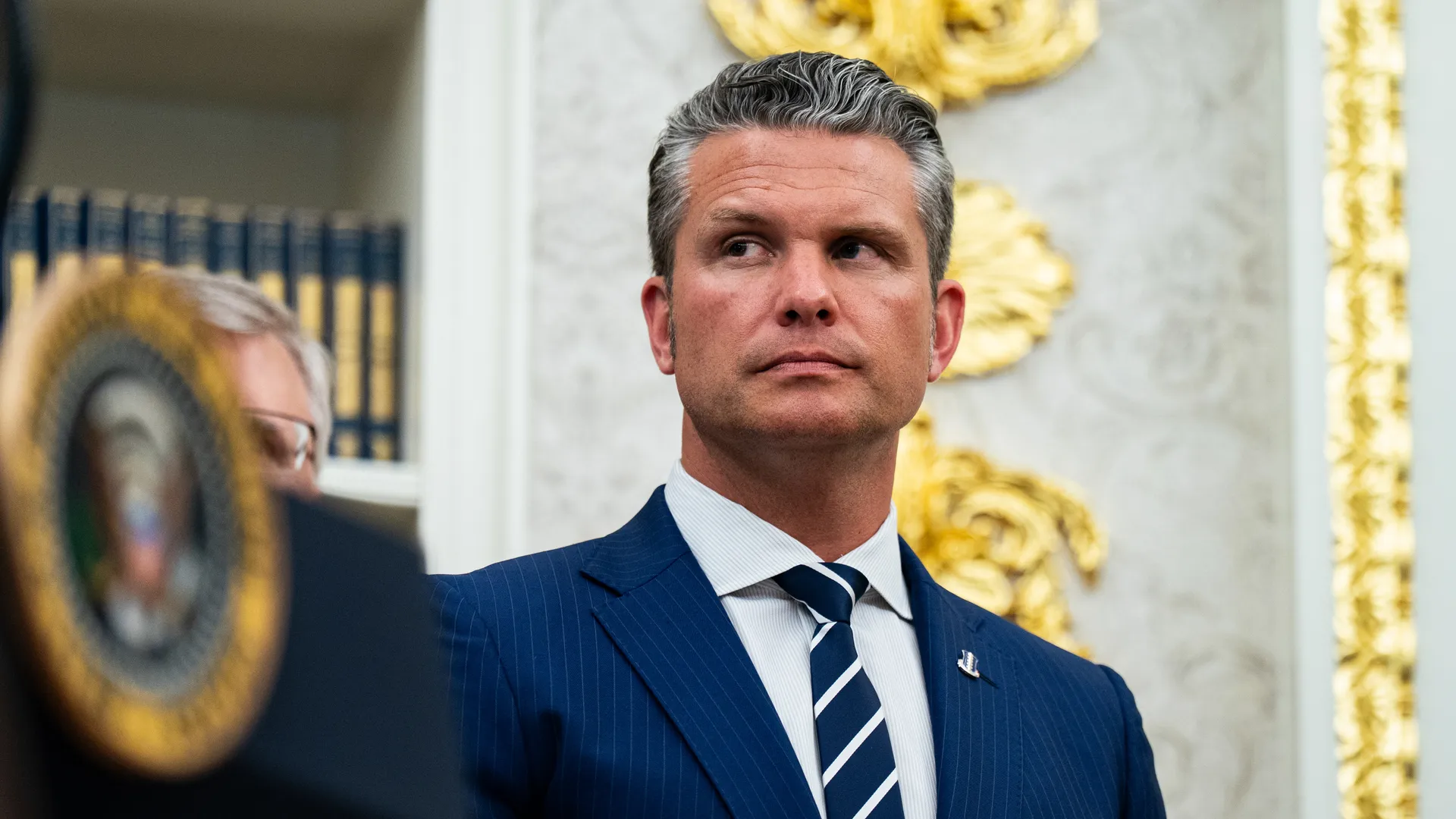 Bộ trưởng Quốc phòng Mỹ Peter Hegseth. Ảnh: Bloomberg.