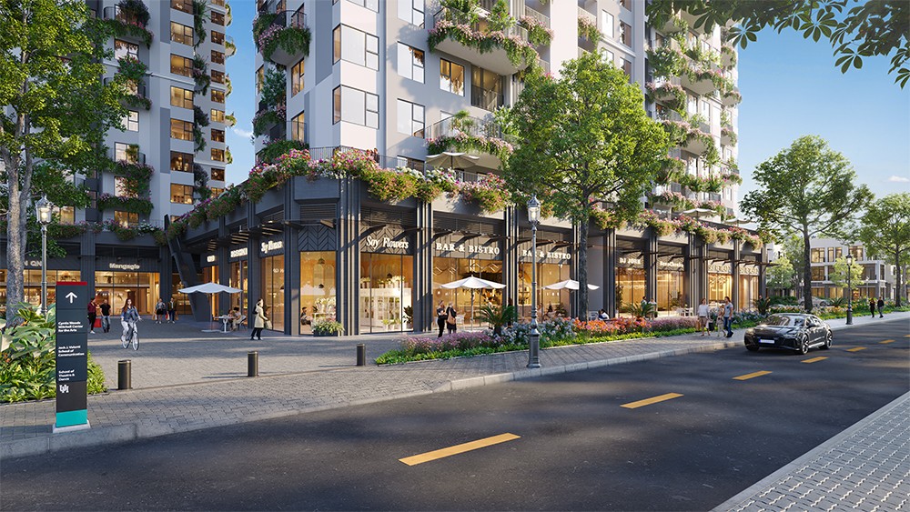 Thương mại khối đế Sky Retreat hưởng sức mua từ gần 1200 căn hộ cao tầng