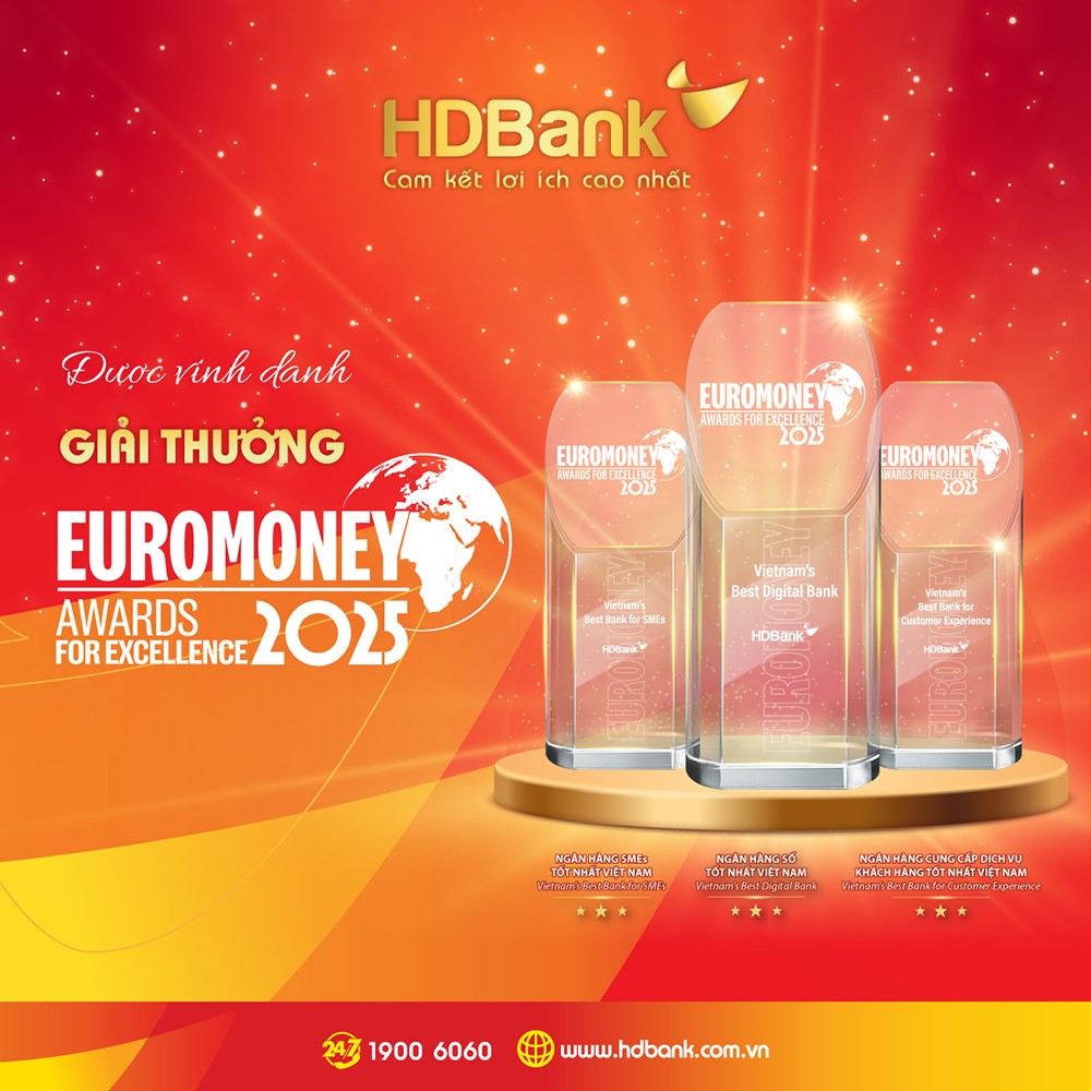 HDBank lập “hat-trick” giải thưởng Euromoney 2025, khẳng định vị thế quốc tế của ngân hàng Việt - 1