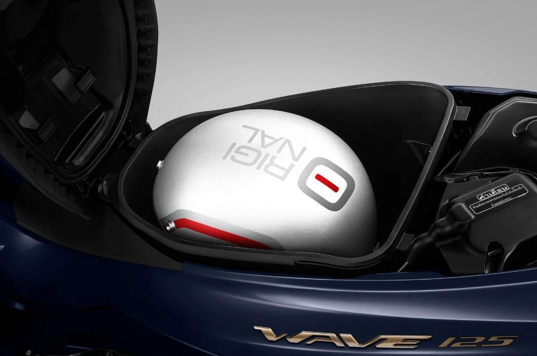 Wave 125 có cốp chứa đồ rộng rãi 17 lít