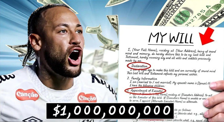 Doanh nhân Brazil để lại toàn bộ tài sản hơn 1 tỷ USD cho Neymar trong di chúc