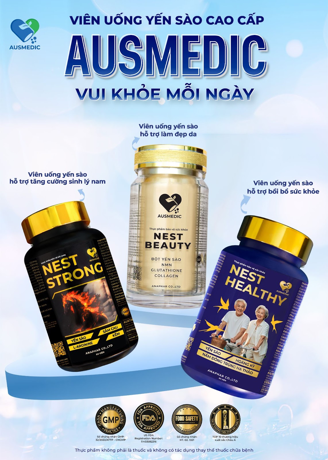 Ausmedic ra mắt dòng sản phẩm viên uống yến sào tiện lợi