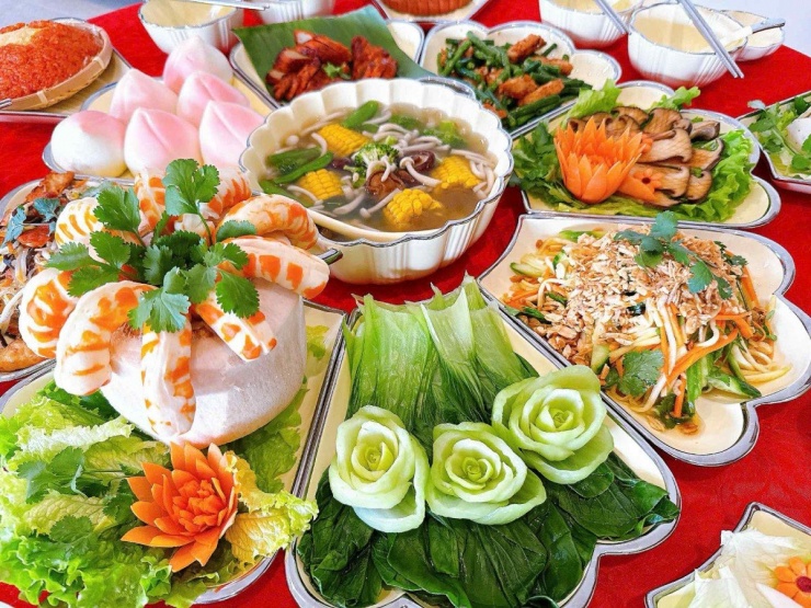 Các món đều được trang trí, cắt tỉa kỹ càng&nbsp;