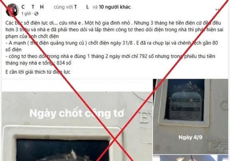 Nội dung đăng tải của chị H. trước đó. Ảnh: CTV