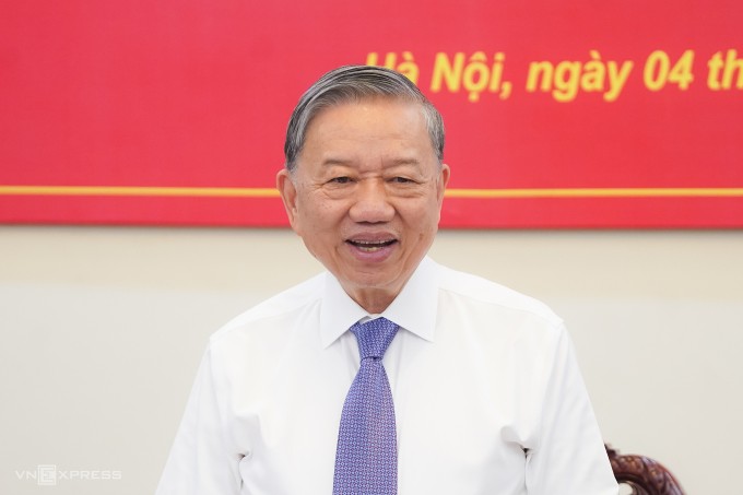 Tổng Bí thư Tô Lâm trong buổi làm việc với Viện Năng lượng nguyên tử Việt Nam, ngày 4/9/2025. Ảnh: Lưu Quý