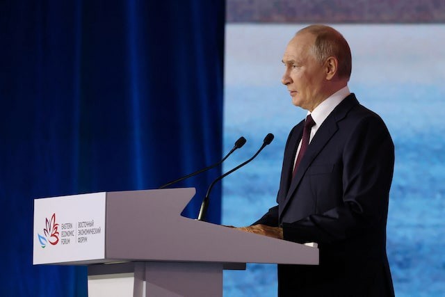 Tổng thống Nga Vladimir Putin. Ảnh Reuters. 