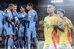 16 anh hào đoạt vé dự World Cup: Uruguay - Colombia tiếp bước Argentina, Brazil